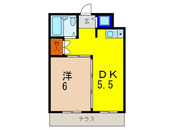 シャンテ中山の物件間取画像